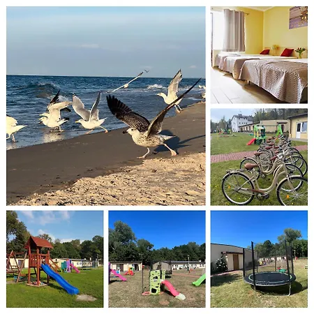 Kompleks wypoczynkowy Ośrodek Rodzinny Pod Wydmami Przy Plaży , Plac Zabaw , Rowery