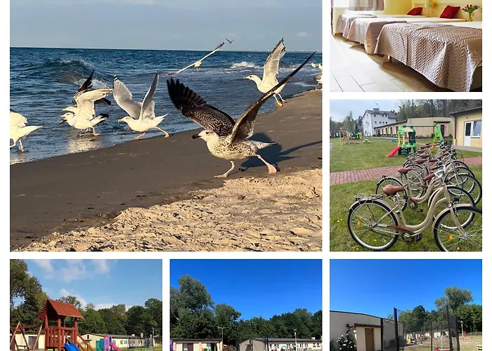 Kompleks wypoczynkowy Ośrodek Rodzinny Pod Wydmami Przy Plaży , Plac Zabaw , Rowery